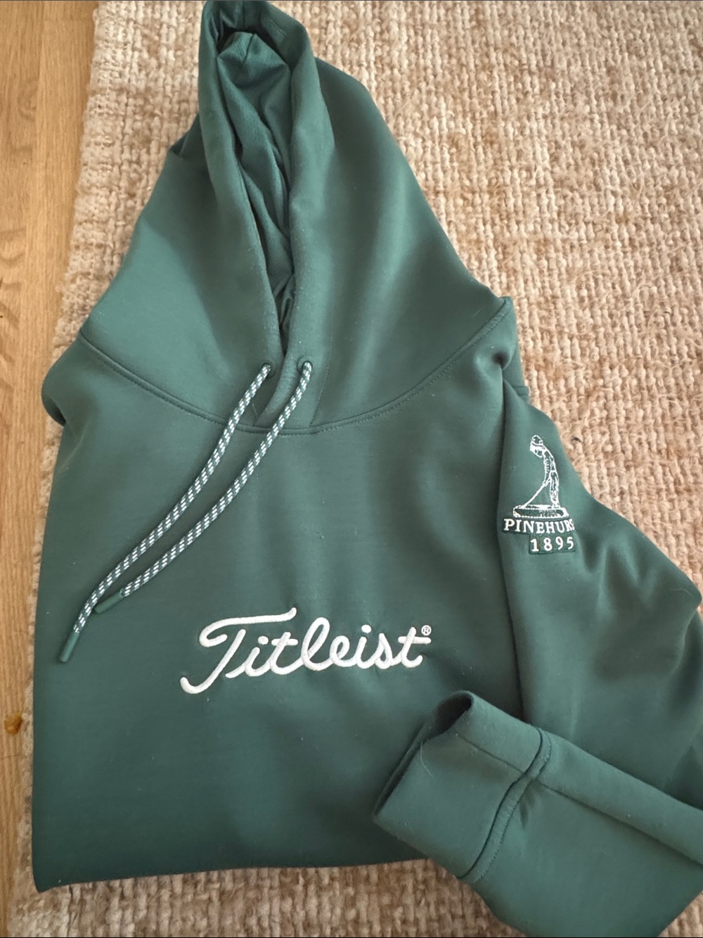 Titleist Dark Green Pullover Hoodie with White Logo